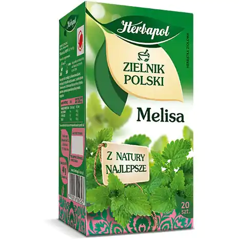⁨Herbata HERBAPOL ZIELNIK POLSKI melisa (20 torebek)⁩ w sklepie Wasserman.eu