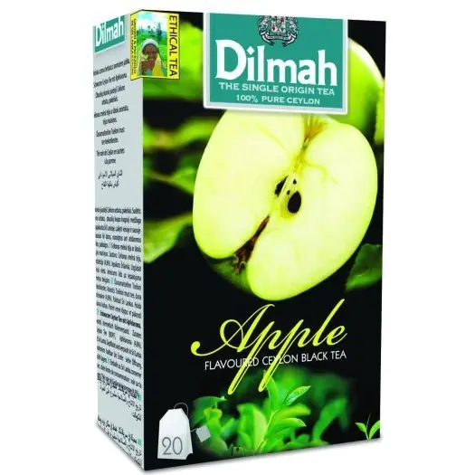 ⁨DILMAH tea (20 bags) black with Apple aroma⁩ at Wasserman.eu