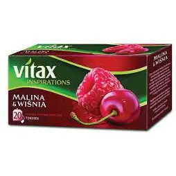 ⁨VITAX INSPIRATIONS Tea (20 bags) Raspberry & Cherry 40g⁩ at Wasserman.eu