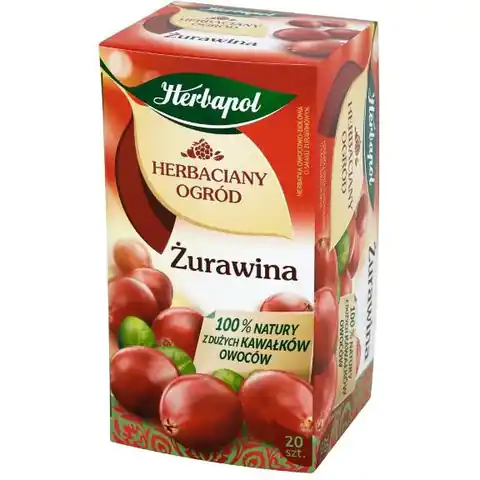 ⁨Herbata HERBAPOL owocowo-ziołowa Żurawina (20 saszetek) HERBACIANY OGRÓD⁩ w sklepie Wasserman.eu