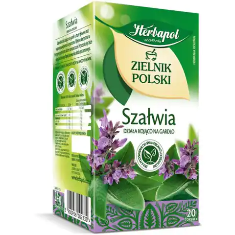 ⁨Herbata HERBAPOL ZIELNIK POLSKI szałwia (20 torebek)⁩ w sklepie Wasserman.eu