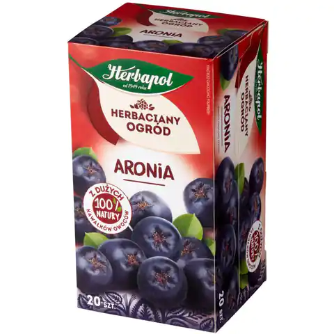 ⁨HERBAPOL fruit and herb tea (20 tb) ARONIA 70g TEA GARDEN⁩ at Wasserman.eu
