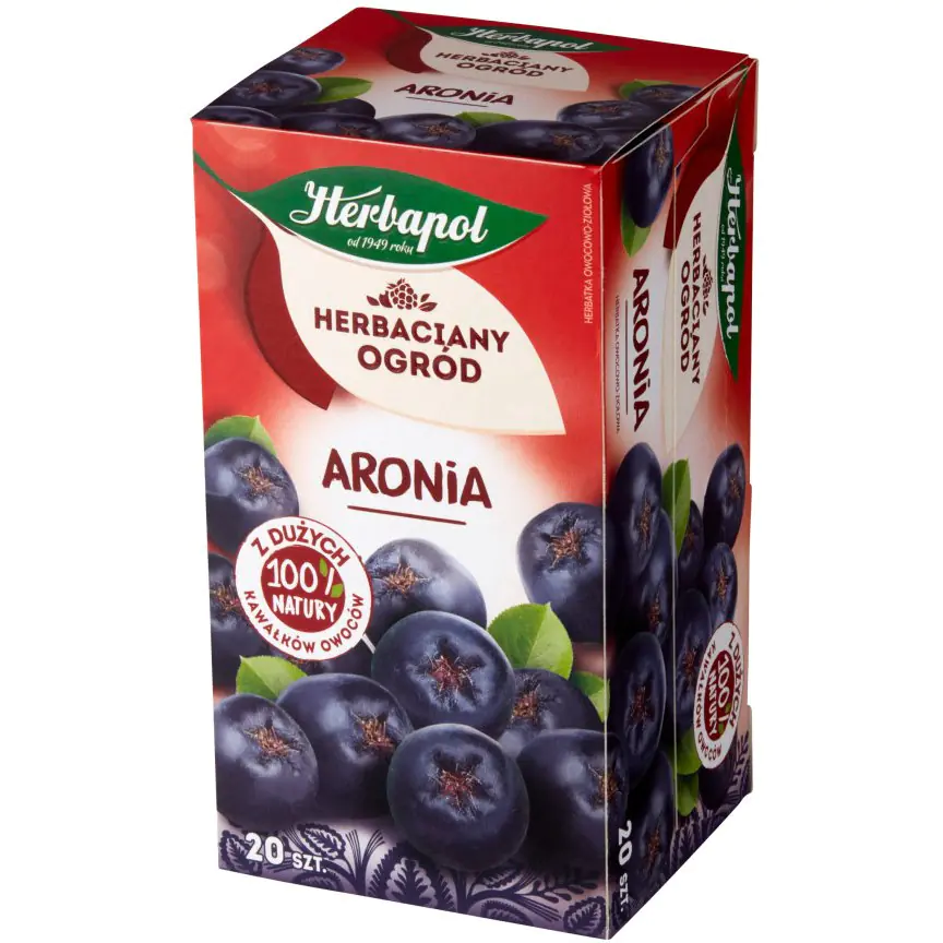 ⁨Herbata HERBAPOL owocowo-ziołowa (20 tb) ARONIA 70g HERBACIANY OGRÓD⁩ w sklepie Wasserman.eu