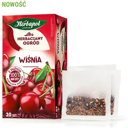⁨Herbata HERBAPOL owocowo-ziołowa (20 tb) Wiśnia HERBACIANY OGRÓD⁩ w sklepie Wasserman.eu