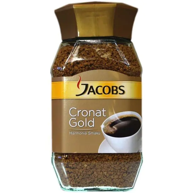 ⁨Kawa JACOBS CRONAT GOLD INSTANT 200g rozpuszczalna⁩ w sklepie Wasserman.eu