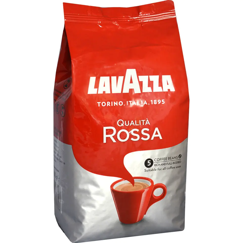 ⁨Coffee LAVAZZA QUALITA ROSSA 1kg beans⁩ at Wasserman.eu