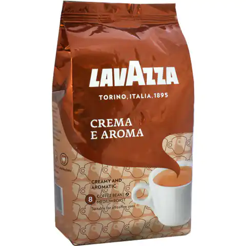 ⁨Kawa LAVAZZA CREMA E AROMA ziarno 1kg⁩ w sklepie Wasserman.eu