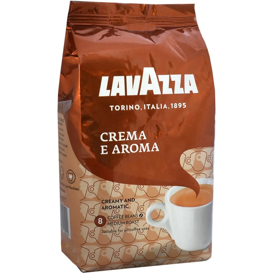 ⁨Kawa LAVAZZA CREMA E AROMA ziarno 1kg⁩ w sklepie Wasserman.eu