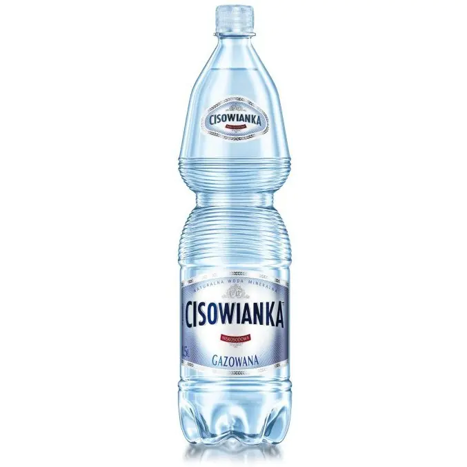 ⁨Woda mineralna CISOWIANKA 1.5L (6szt) gazowana z kaucją⁩ w sklepie Wasserman.eu
