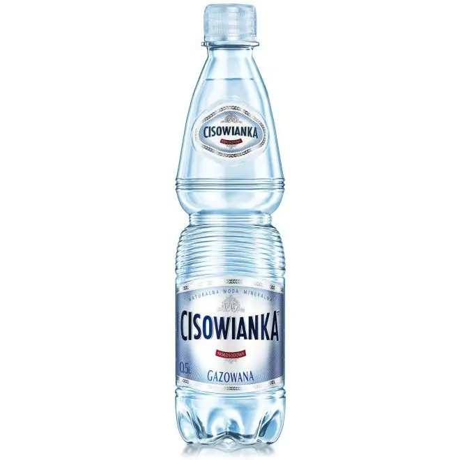 ⁨Woda mineralna CISOWIANKA 0.5L (12szt) gazowana z kaucją⁩ w sklepie Wasserman.eu