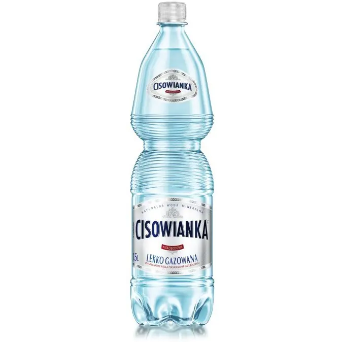 ⁨Woda mineralna CISOWIANKA 1.5L (6szt) lekko gazowana z kaucją⁩ w sklepie Wasserman.eu