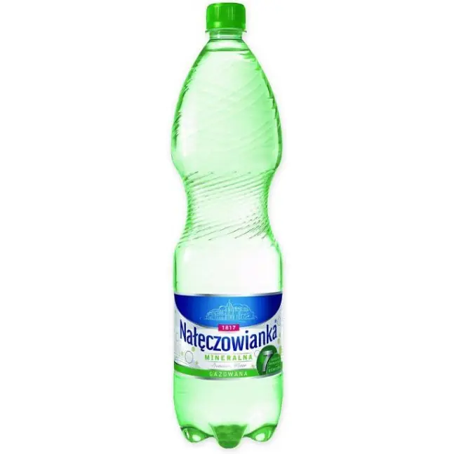⁨Woda mineralna NAŁĘCZOWIANKA 1.5L (6szt) gazowana z kaucją⁩ w sklepie Wasserman.eu