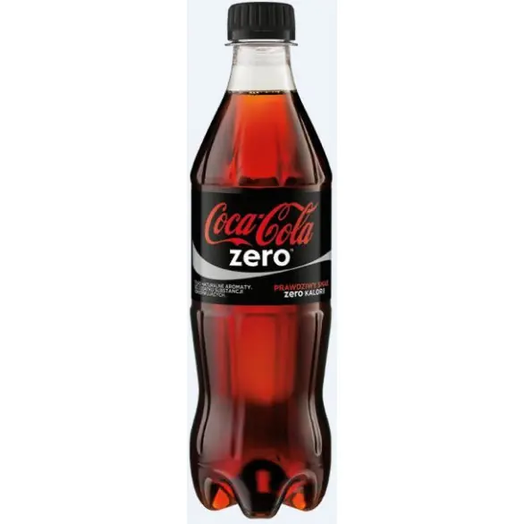 ⁨Napój COCA-COLA ZERO 0,5L b.PET 667802 z kaucją⁩ w sklepie Wasserman.eu