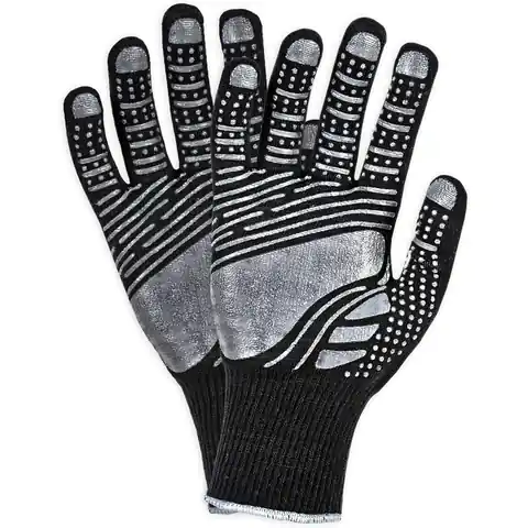 ⁨REIS DRAGON FLOATEX protective gloves coated black-grey ros.9/L⁩ at Wasserman.eu