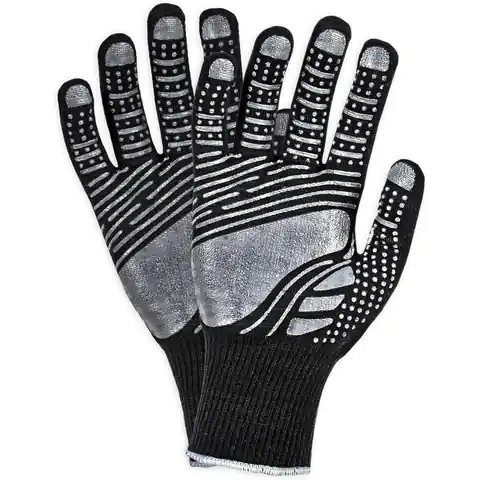 ⁨REIS DRAGON FLOATEX protective gloves coated black-grey ros.8/M⁩ at Wasserman.eu