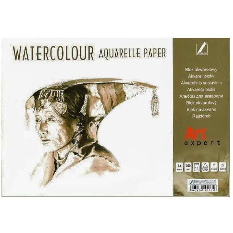 ⁨Watercolor block Art Expert A4-10 250g DASH⁩ at Wasserman.eu