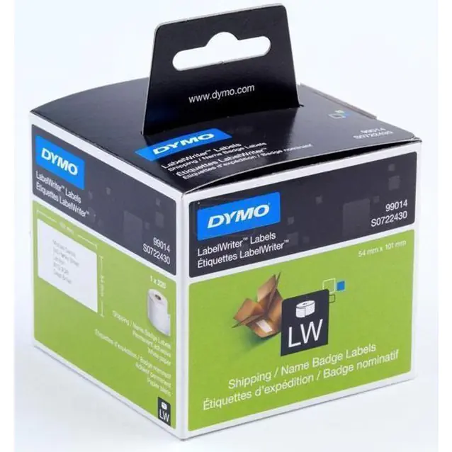 ⁨Transport ID 101x54 99014 label white DYMO S0722430⁩ at Wasserman.eu