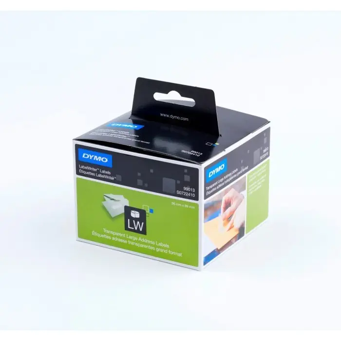 ⁨DYMO Address Labels 89x36 transparent 99013 S0722410⁩ at Wasserman.eu