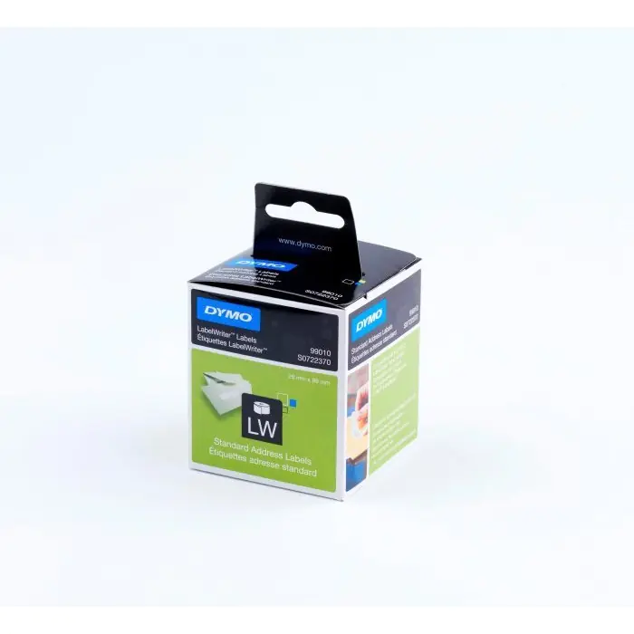 ⁨DYMO Address Labels 89x28 White 99010 S0722370⁩ at Wasserman.eu