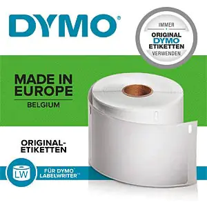 ⁨DYMO Address Labels 89x36 white (1pcs) 2093093⁩ at Wasserman.eu