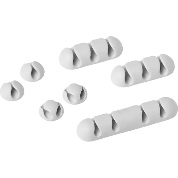 ⁨Self-adhesive clips for 1 cable CAVOLINE CLIP MIX , various types included, 504110 DURABLE⁩ at Wasserman.eu