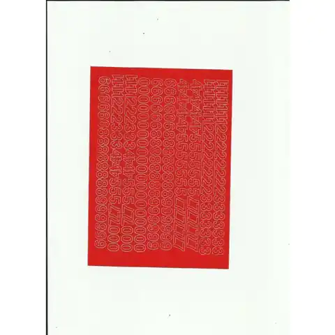 ⁨Cyfry samoprzylepne 1cm (8) czerwone ARTDRUK⁩ w sklepie Wasserman.eu
