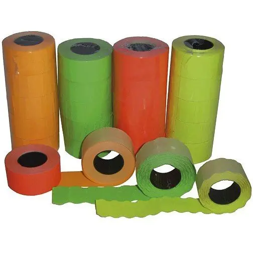 ⁨Tape for single row labeller 26x12mm (5pcs) green corrugated⁩ at Wasserman.eu