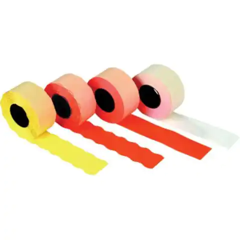 ⁨Tape for single row labeller 22x12mm (5pcs) straight red⁩ at Wasserman.eu