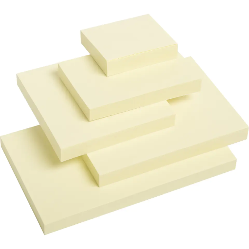 ⁨NATUNA Adhesive Pad 75x100mm 100 sheets yellow (NS100/75/D)⁩ at Wasserman.eu