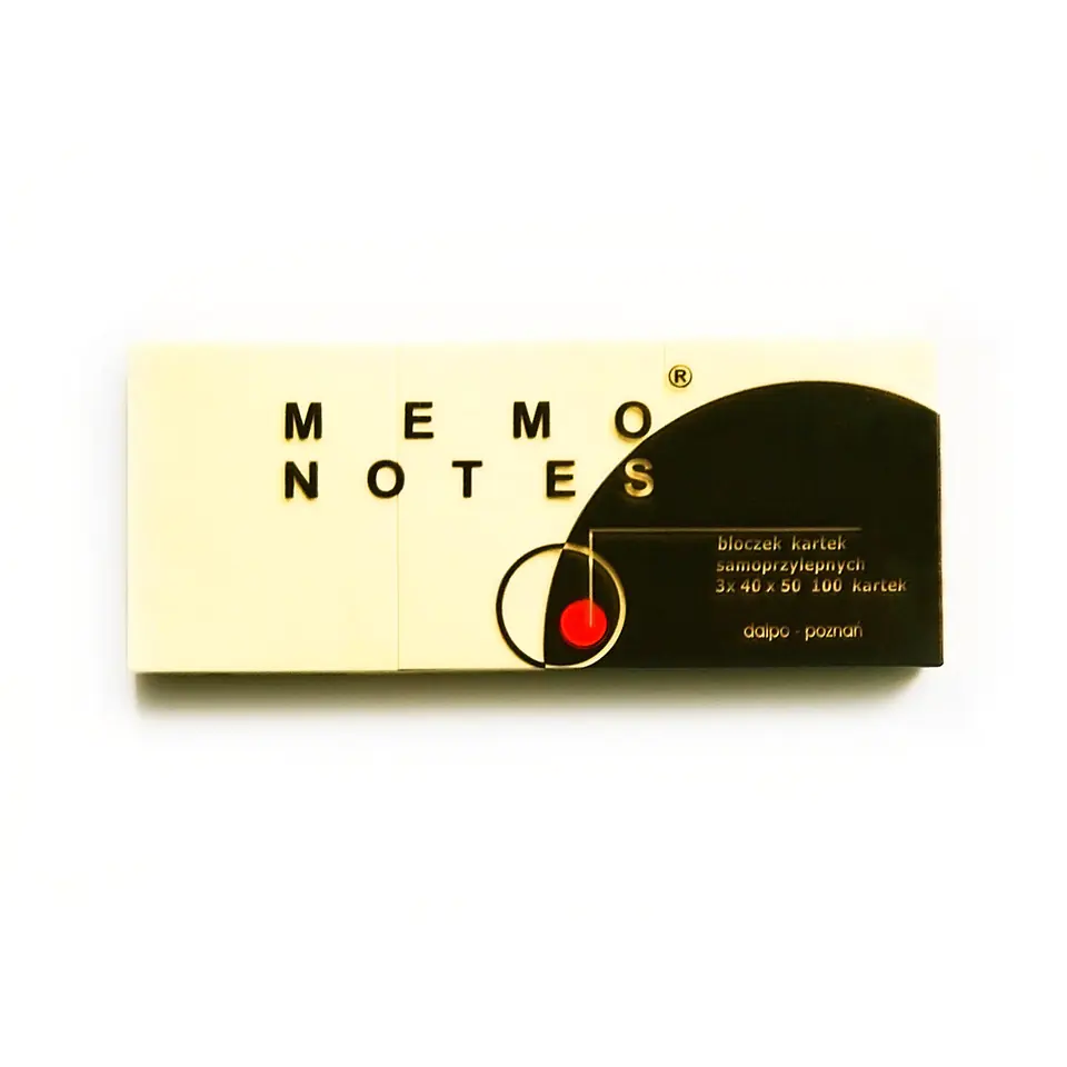 ⁨Notes MEMO 40x50mm yellow (3pcs) DALPO⁩ at Wasserman.eu