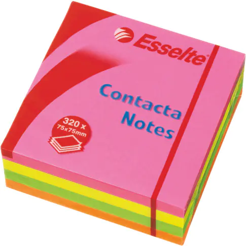 ⁨ESSELTE Adhesive Blocks 75x75mm Neon 320 sheets 83065⁩ at Wasserman.eu