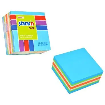 ⁨Block STICK"N 51x51mm blue-mix neon and pastel 21535⁩ at Wasserman.eu