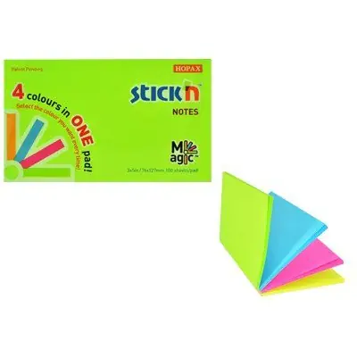 ⁨Block STICK"N MAGIC PAD 76x127mm neon mix colors 21573⁩ at Wasserman.eu