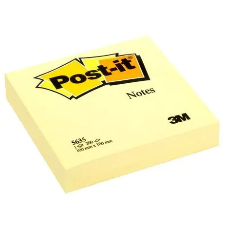 ⁨Bloczek samoprzylepny 100x100mm 200k żółty POST-IT (5635) UU011062062 3M⁩ w sklepie Wasserman.eu