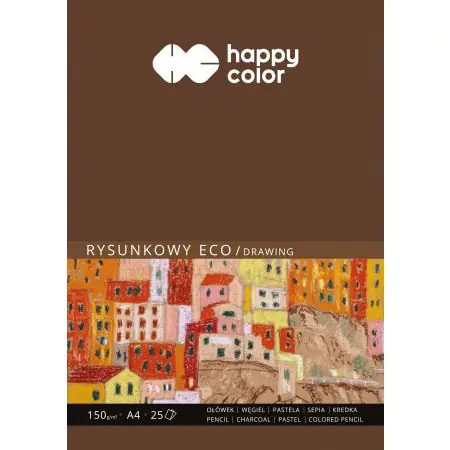 ⁨Blok rysunkowy A4 25k 150g ECO HA 3715 2030-A25 HAPPY COLOR⁩ w sklepie Wasserman.eu