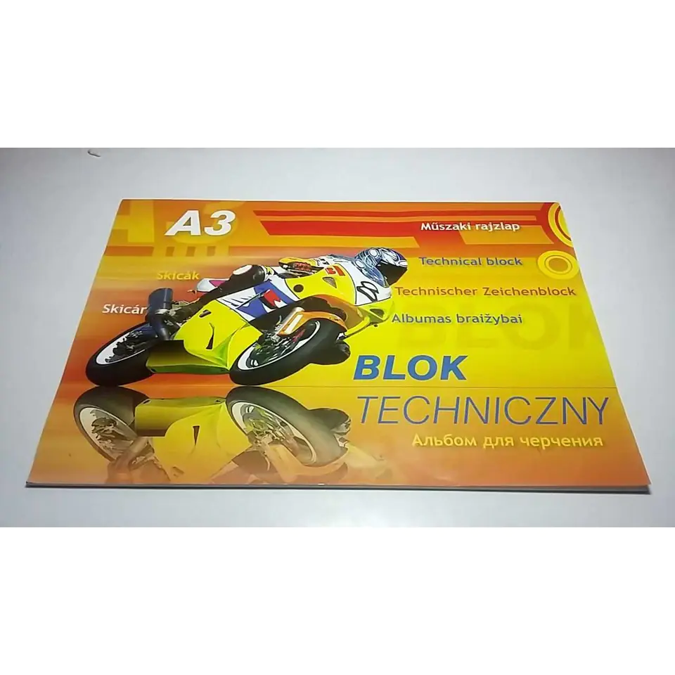 ⁨Blok techniczny A3 10k 250g KRESKA⁩ w sklepie Wasserman.eu