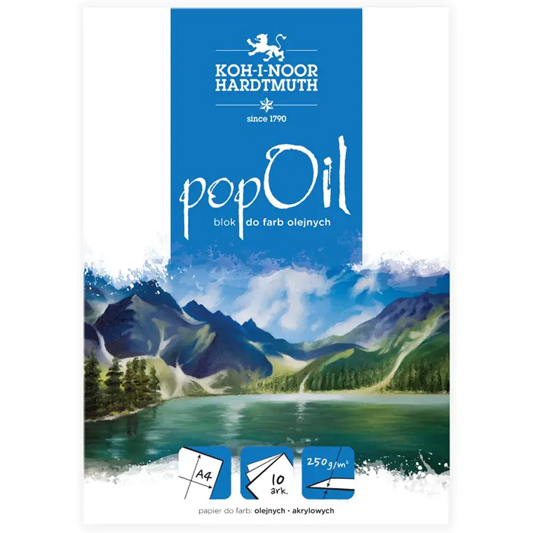 ⁨Blok A4 10k 250g POP OIL BLO-OIA4PO KOH-I-NOOR⁩ w sklepie Wasserman.eu