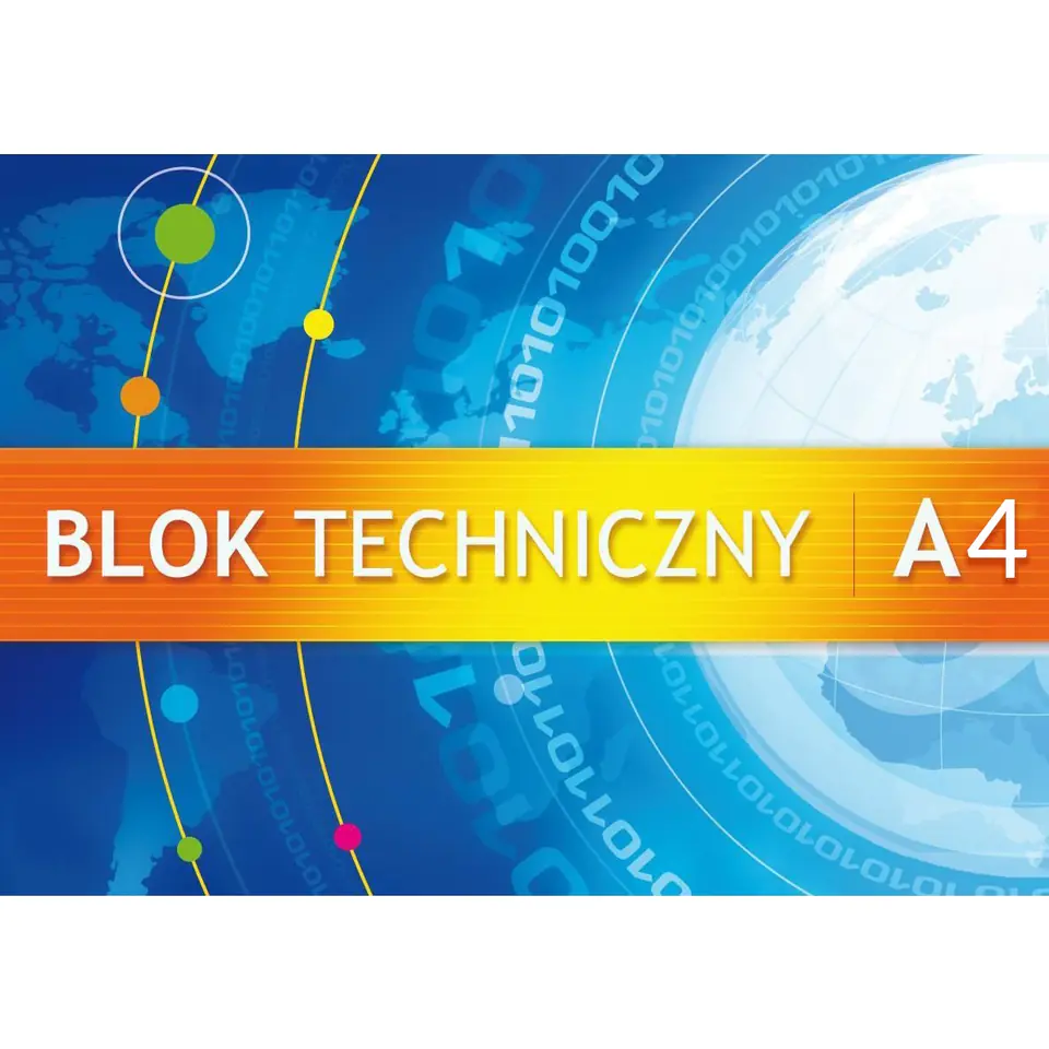 ⁨Blok techniczny A4 10k 250g KRESKA⁩ w sklepie Wasserman.eu