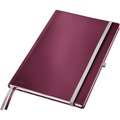 ⁨LEITZ STYLE A4 hard notebook grille dark red 44760028⁩ at Wasserman.eu