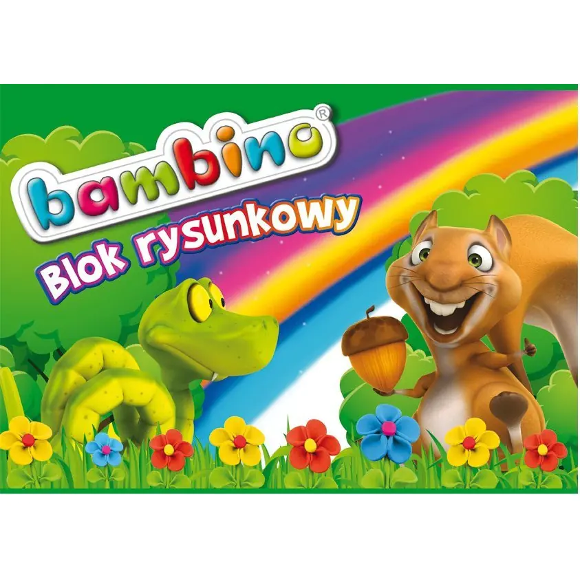 ⁨Blok rysunkowy A4 20k biały BAMBINO⁩ w sklepie Wasserman.eu