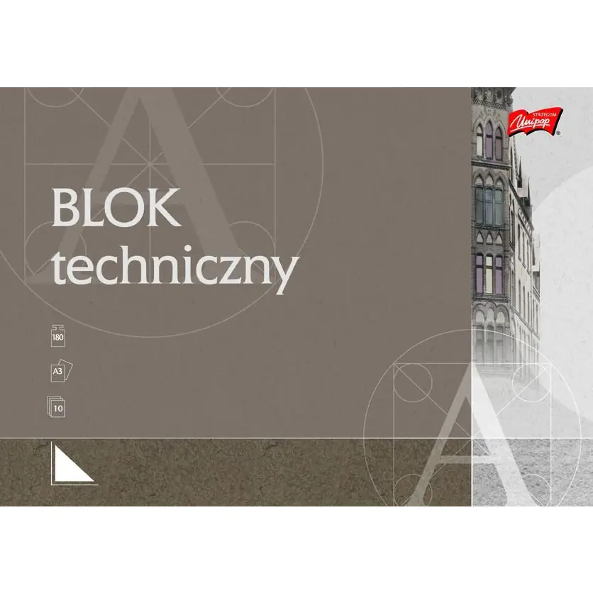 ⁨Blok techniczny A3 10k UNIPAP⁩ w sklepie Wasserman.eu