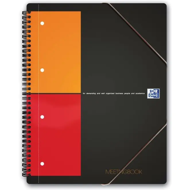 ⁨Wheel notebook A4+ 80k grille OXFORD Meetingbook International 100100362⁩ at Wasserman.eu