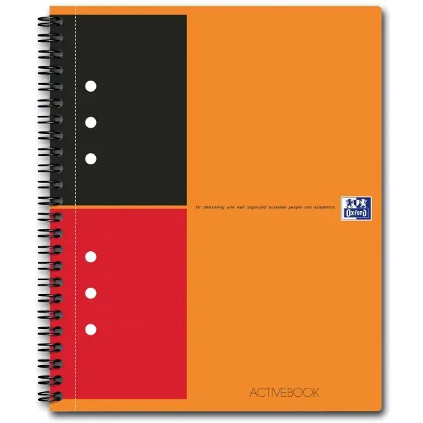 ⁨Kołonotatnik A5 80k linia PP OXFORD Activebook International 100104067⁩ w sklepie Wasserman.eu