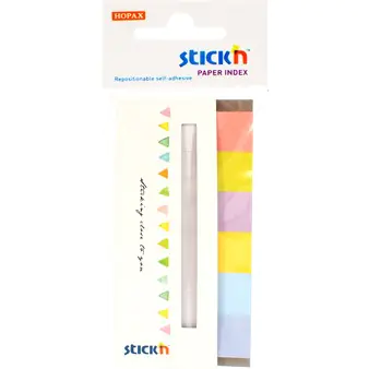 ⁨Zakładki papierowe 45x15mm 6 kolorów CANDY 180 kartek 21599 STICK`N⁩ w sklepie Wasserman.eu