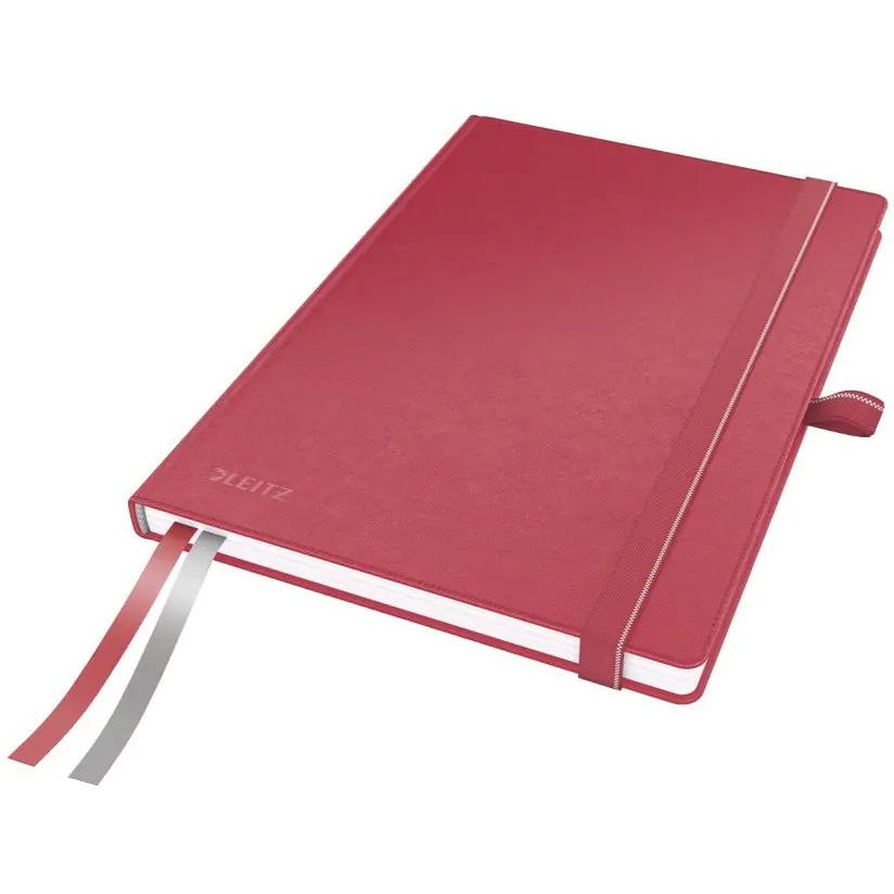 ⁨LEITZ Complete A5 Hardcover Notebook 80k red grille 44770025⁩ at Wasserman.eu