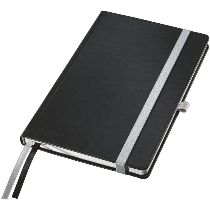 ⁨LEITZ STYLE A5 hard notebook grille satin black 44860094⁩ at Wasserman.eu