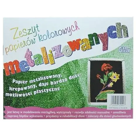 ⁨Zeszyt papierów kolorowych C5 metalizowanych GIMAR⁩ w sklepie Wasserman.eu