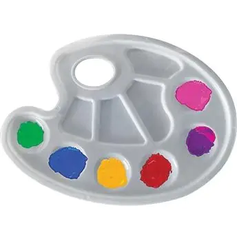 ⁨Paint palette white BAMBINO⁩ at Wasserman.eu