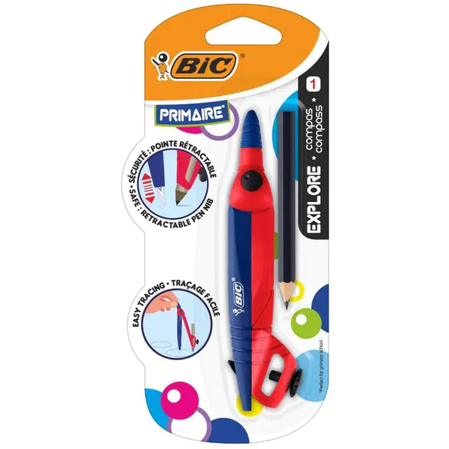 ⁨Cyrkiel EXPLORE z ołówkiem blister 9357081 BIC⁩ w sklepie Wasserman.eu