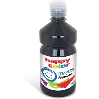 ⁨Farba TEMPERA Premium 500ml czarna HAPPY COLOR HA 3310 0500-9⁩ w sklepie Wasserman.eu